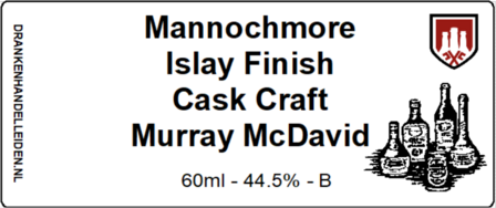 Mannochmore Islay Finish Cask Craft Murray McDavid Sample 6cl