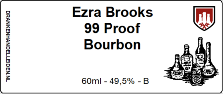 Ezra Brooks 99 Proof Sample 6cl