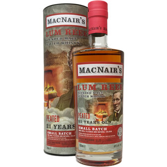 MacNair&#039;s Lum Reek Peated 21 Years 70cl