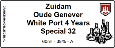 Zuidam Oude Genever White Port Sample 6cl