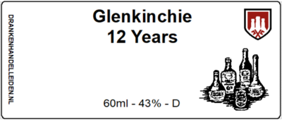 Glenkinchie 12 Years Sample 6cl