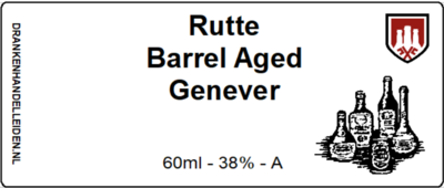Rutte Barrel Aged Genever Sample 6cl