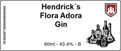 Hendrick's Flora Adora Gin Sample 6cl