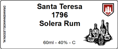 Santa Teresa 1796 Solera Rum Sample 6cl