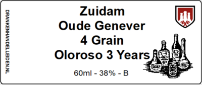 Zuidam Oude Genever Special 28 Sample 6cl