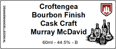 Croftengea Bourbon Finish Cask Craft Murray McDavid Sample 6cl